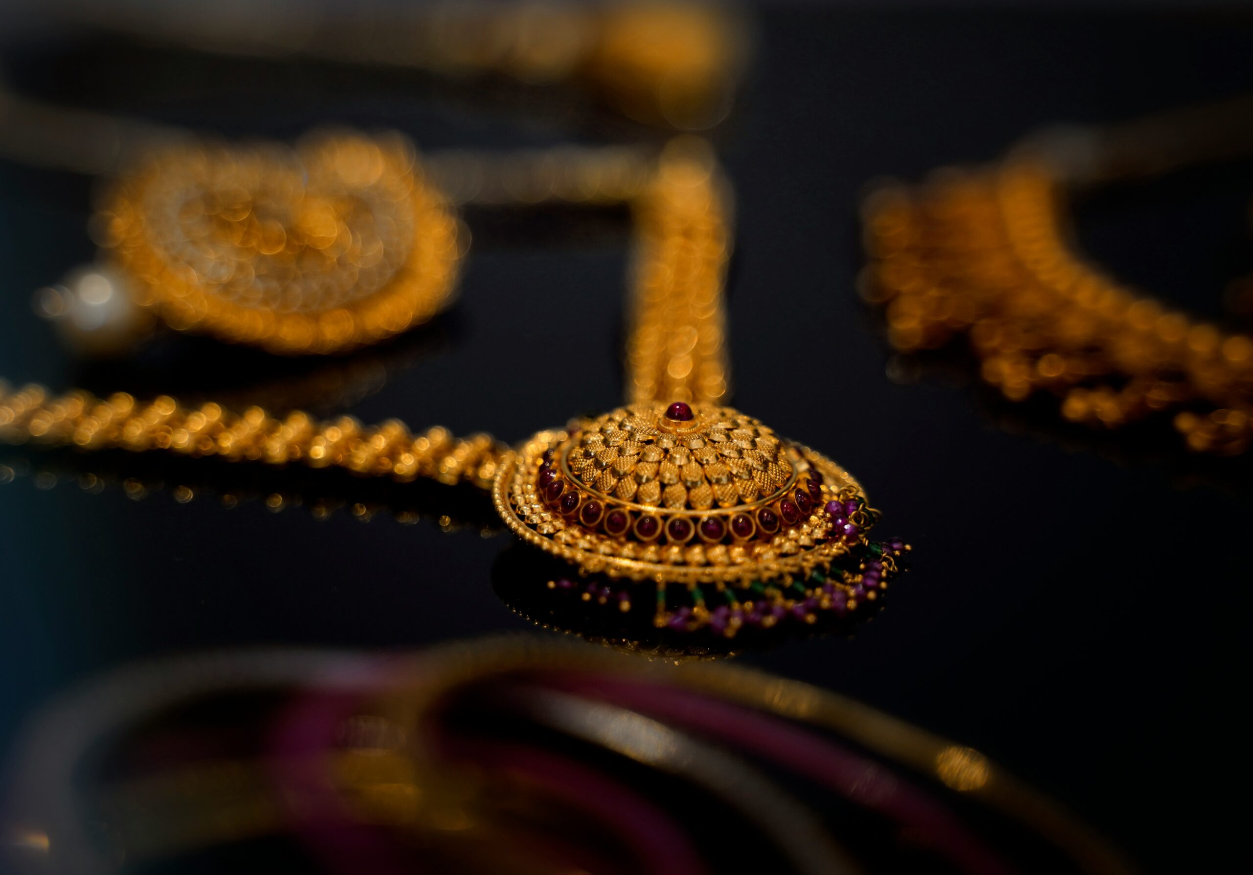 Diamond Encrusted Gold Band